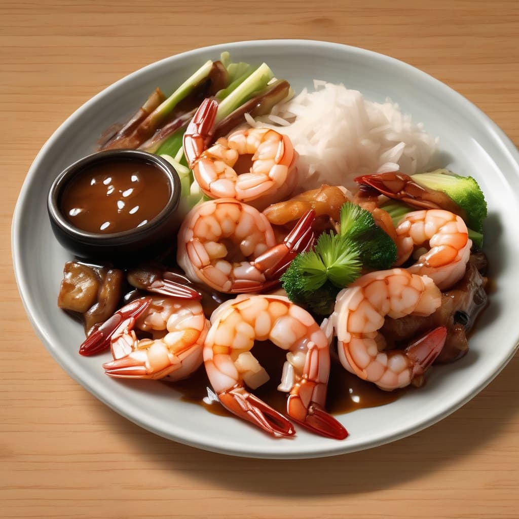Shrimp & Pork Combo Teriyaki