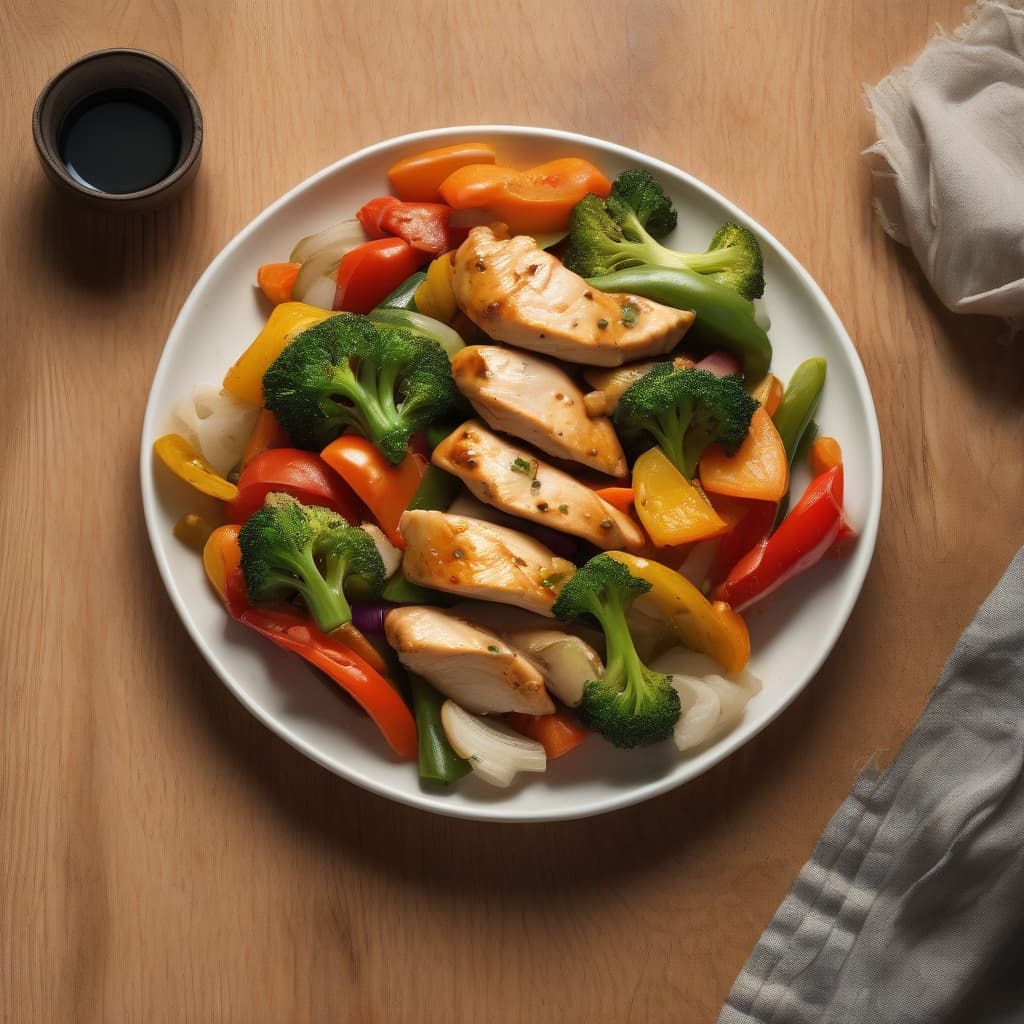 Chicken Breast and Vegetables Stir Fry