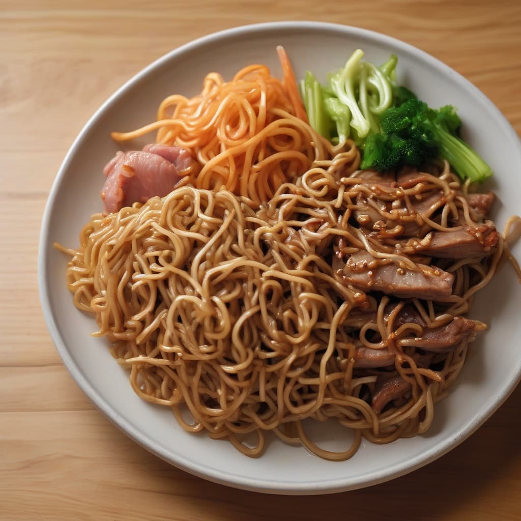 Three Meat Yakisoba